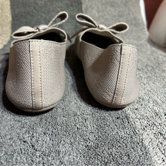 Skechers Cleo Point Feel Good Washable Knit Flats Memory Foam Womens 8.5 Taupe - Picture 6 of 13